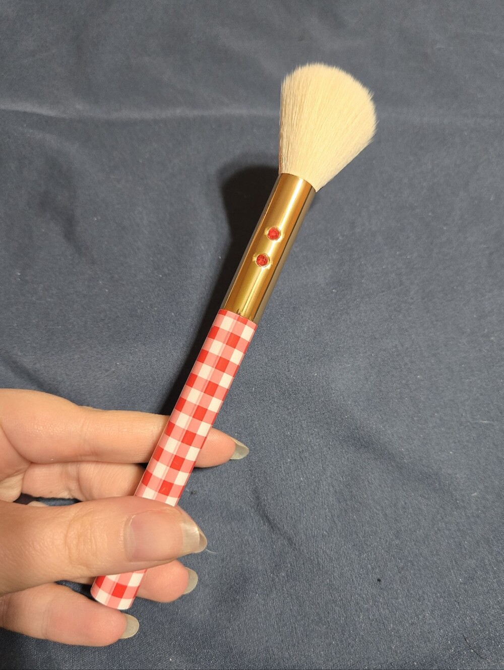 SLMISSGLAM Gingham Powder Brush